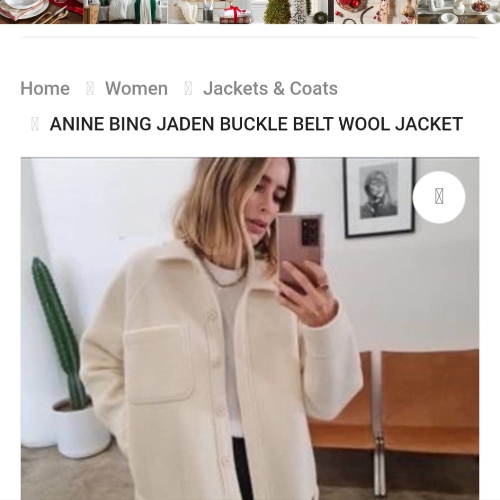 Anine Bing Cream Jacket